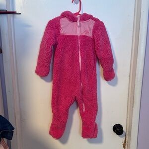 Adidas Kids Fleece Pink One Piece